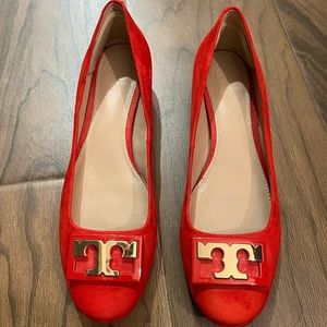 Tory Burch suede loafers